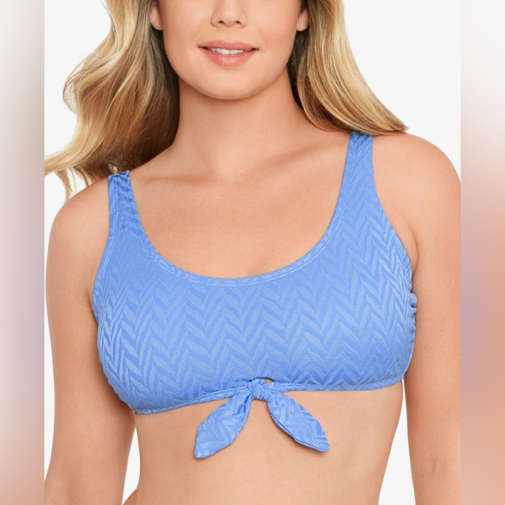 Salt Cove Juniors Tie Front Bralette Bikini Top